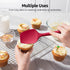U-Taste Silicone Spoon Spatula Set - 600ºF Heat Resistant Flexible Rubber Kitchen Baking Utensils Set of 3