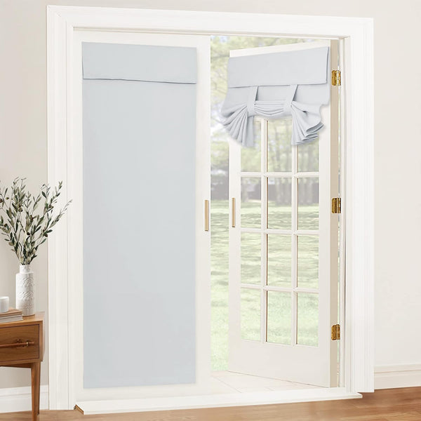 RYB HOME Front Door Curtains - Privacy Thermal Insulated Drapery for Patio French Door, W26 x L69 inch, 1 Panel