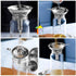 Stainless Steel Funnels, 3 Pack - Small Metal Funnels with Handles for Kitchen Transfer of Liquid, Oils, Spices, 2.9 &