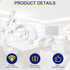 Jetec 2.5 Inch Arc-Shaped Clear Plastic Valance Clips, Hidden Window Blind Holder (30 Pieces)