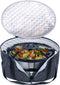 BAGSPRITE Slow Cooker Carrying Case for 6-8 Quart Crockpot, Hot Food Carrier with Lid Fastener, Hamlton Beach Tote