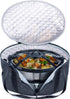 BAGSPRITE Slow Cooker Carrying Case for 6-8 Quart Crockpot, Hot Food Carrier with Lid Fastener, Hamlton Beach Tote