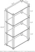 Furinno Turn-N-Tube 4-Tier Multipurpose Shelf Display Rack, French Oak Grey/Black Square Tube
