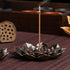 Incense Burner with Detachable Ash Catcher - 5 Incense Holes Stick Holder