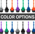 JS Jackson Supplies Black Toilet Plunger with Black Bellows Accordion and Storage Tray