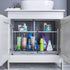 Flagship 2 Tier Under Sink Organizers and Storage Rack, Expandable Cabinet Shelf for Kitchen Bathroom, Silver