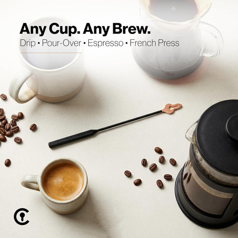Coffee Key Stirring Tool for Black Coffee Enthusiasts - Enhance Flavor & Smoothness