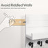 Key Holder for Wall, Easy Installation Mail Organizer with 5 Sturdy Hooks for Kitchen and Entryway Decor - White