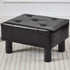 Small Foot Stool Ottoman, Faux Leather Footstool Ottoman Foot Rest for Couch,