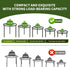 5-piece set (5, of metal plant potted flower racks, heavy-duty flower pot plant racks of different sizes, iron flower