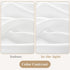 HOMEIDEAS White Non-See-Through Sidelight Curtains for Front Door, 1 Panel, 26W X 40L, Privacy Semi Sheer