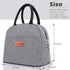 BALORAY Insulated Lunch Bag for Women Men, Reusable Lunch Box Tote Bag for Work, Picnic or Travel (Grey)