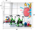 Ruomeng 14" 12" 16Pcs Home Gym Mirrors x x Wall Mounted Mirror Glass Frameless Full Length Mirror Tiles for Home Gym