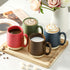 15 Set 4 Set Hasense Ounce Porcelain Coffee Mugs of with Large Handle Perfect for Coffee, Tea, Milk, Chocolate
