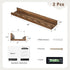24 inch Set 2- Fun Memories Picture Ledge Shelf for Wall, Pine Wood Nursery Book Shelves of Wall Book Shelves for Kids