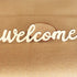 PRETYZOOM 10pcs Farmhouse Welcome Sign Cutout, Unfinished Letter Sign DIY Block Words for Home Wedding