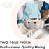 Oggi 5-Quart Two-Tone Stainless Steel Mixing Bowl for Mixing, Making Dough, Dressing Salads, Washing Vegetables