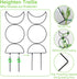 HENABLE 4 Packs 19 4 in Heighten Trellis for Climbing Plants Indoor, Small Garden Metal Trellis for Potted Plants