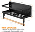 Magnetic Spice Rack Shelf, Foldable Wall Mounted Seasoning Organizer with Paper Towel Holder & Hooks