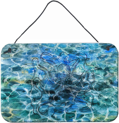 Caroline's Treasures BB5362DS812 Octopus Under Water Wall or Door Hanging Prints, Aluminum Metal Sign, 8x12