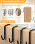 LEHKG 8 6 8 Closet Over The Door Shoe Storage Organizer, Tiers Hanging Shoe Rack Behind Door Shoe Holder with Large