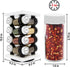 16 5-Year Countertop Orii Jar Rotating White Spice Rack with Spices Included & Spice Refill Program Compact Spice Rack
