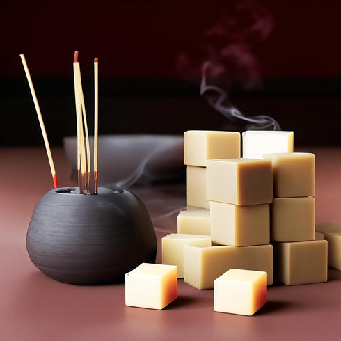 Nag Champa Strongly Scented Hand Poured Vegan Wax Melts, 12 Cubes, 6.4 Ounces
