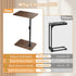 360Swivel TV Tray Table, Adjustable C Shaped End Table for Couch, Couch Side Table C Table That Slide Under Couch Desk