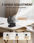 TUNISE Mini Clip on Fan, Battery Operated Desk Fan, Digital Display, 3 Speeds Adjustable, 360° Adjustable, Portable Fan