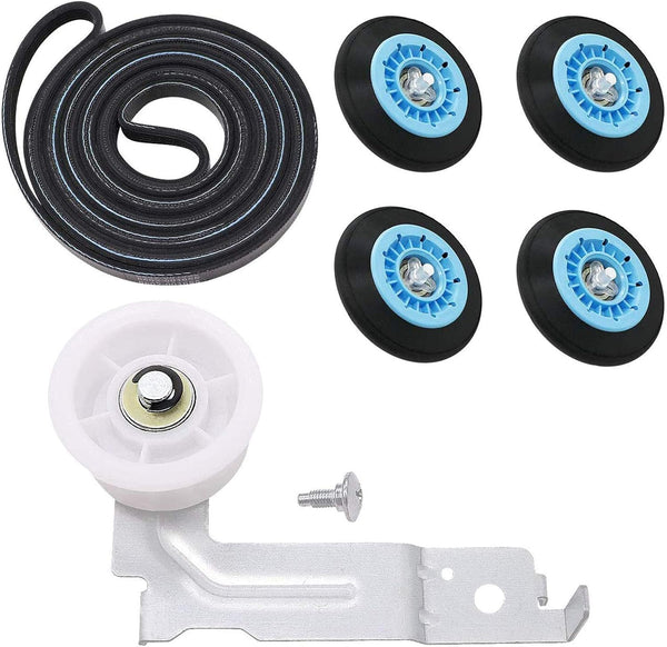 (2024 Upgraded) Dryer Parts Replacement for Samsung DC97-16782A Roller, Dryer Belt 6602-001655, Idler Pulley
