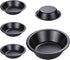 5 Inch Mini Pie Pans, Round Bakeware Set for Baking Pies, Cakes, Tarts, Desserts, Black
