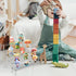 2Pcs 5 Acrylic Risers Display Stand for Action Figures, Tier Clear Display Collectibles Dessert Holder, Durable