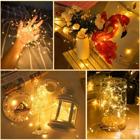 32 Pack 7.2ft 20 MUMUXI Fairy Lights Battery Operated, LED String Lights Waterproof Copper Wire Starry Firefly LEDs