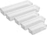Oggi Clear Drawer Organizers Set of 5 - (1) 3x6.25, (2) 3x9.5, (2) 3x12.5 - Ideal for Kitchen, Office, Bathroom, and