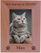 Custom Engraved Wood Picture Frame - "You had me at MEOW!" (4x6 Vertical)