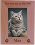 Custom Engraved Wood Picture Frame - "You had me at MEOW!" (4x6 Vertical)