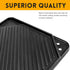 GGC Cast Iron Reversible Griddle, Double-sided Griddle Pan for Indoor and Outdoor Cooking, 20 x 10.5