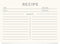 Jot & Mark Recipe Cards 5x7 Inches, Blank Double-Sided, 50 Count (Modern Minimal)