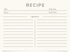 Jot & Mark Recipe Cards 5x7 Inches, Blank Double-Sided, 50 Count (Modern Minimal)