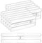 Vtopmart 12 Pack Drawer Dividers for Clothes, 4" High 10.2"-16.5" Adjustable Expandable