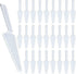 TINSKY 50Pcs Clear Plastic Disposable Cake Cutter, 9.1 Inch Pie Server, Cake Spatula, Pizza Cutter