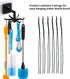 YeeBeny 360 180 Water Bottle Brush Holder Degrees Rotating Folding Hook Self-Adhesive Degrees Vertical Flip Hook, Baby