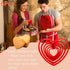 Heart Cookie Cutter Set of 6 Pieces for Valentine's Day, Wedding, Birthday Baking