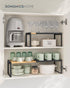 Counter UKCS051B01 SONGMICS HOME Spice Racks, Expandable Cupboard Shelf Orgnizers, Kitchen Shelves, Bamboo and Metal