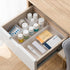 5 Poeland Pcs Drawer Organizer Tray Storage Box for Bedroom Nightstand Drawer Dresser Bathroom Kitchen Drawer, Frosted