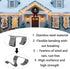 Y.A. LOTUS 50 Pcs Gutter Clips for Hanging Outdoor Lights, Premium Steel Gutter Hooks for Xmas Halloween Seasonal Rope