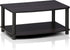 2-Tier 32 inch, 15.8 23.8 11, Furinno TURN-N-TUBE TV Riser Stand, Small Elevated No Tools TV Stand, TV Console for TV