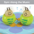 No.3 Wooden Music Box Mechanism - Rock n Roll Dancing Bug on Flower Playing Minuet for Kids (Caterpillar)
