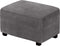 H.VERSAILTEX Real Velvet Plush 1 Piece Form Fit Stretch Rectangle Folding Storage
