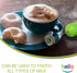HELLO Milk Frother: Handheld Electric Foam Maker for Coffee, Lattes, and Hot Chocolate (GREEN)